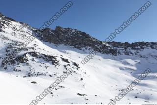 Photo Texture of Background Snowy Mountains